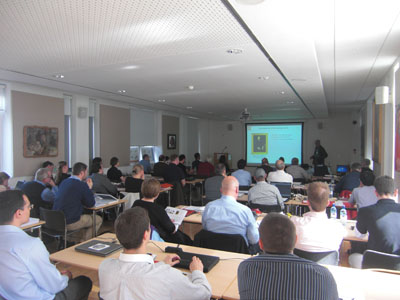 Professor Mike Ashby lecturing